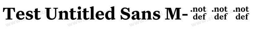 Test Untitled Sans M字体转换